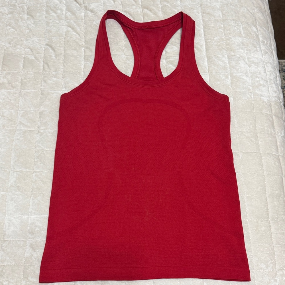Lululemon swiftly Women's Red Racerback Tank Top